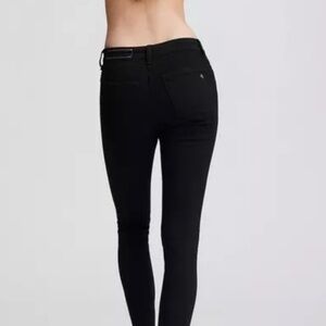 RAG & BONE High Rise Skinny Jeans ankle length Black new